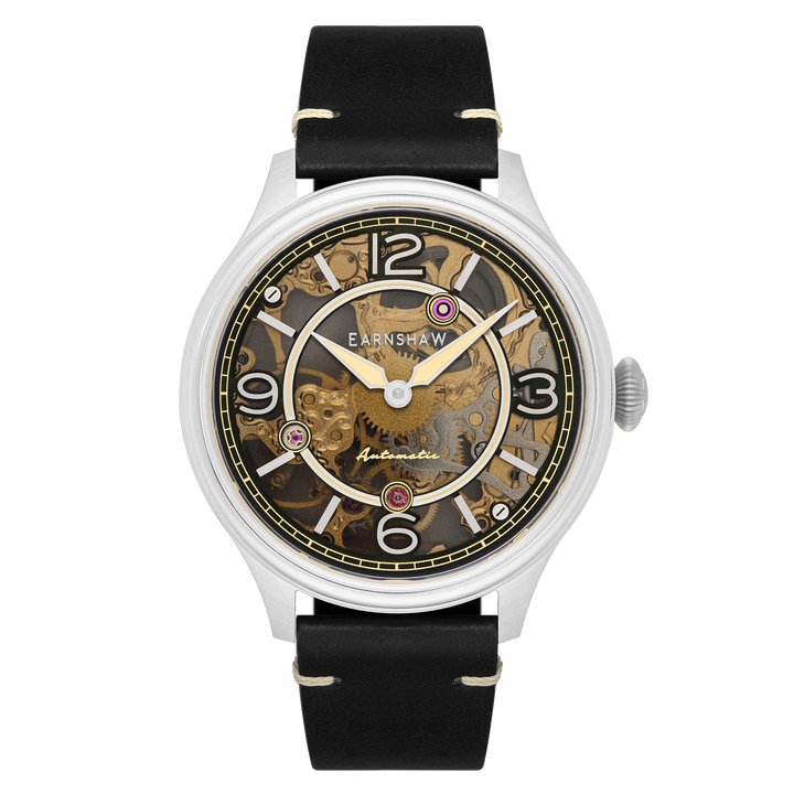 Earnshaw Baron Mechanical Skeleton Black