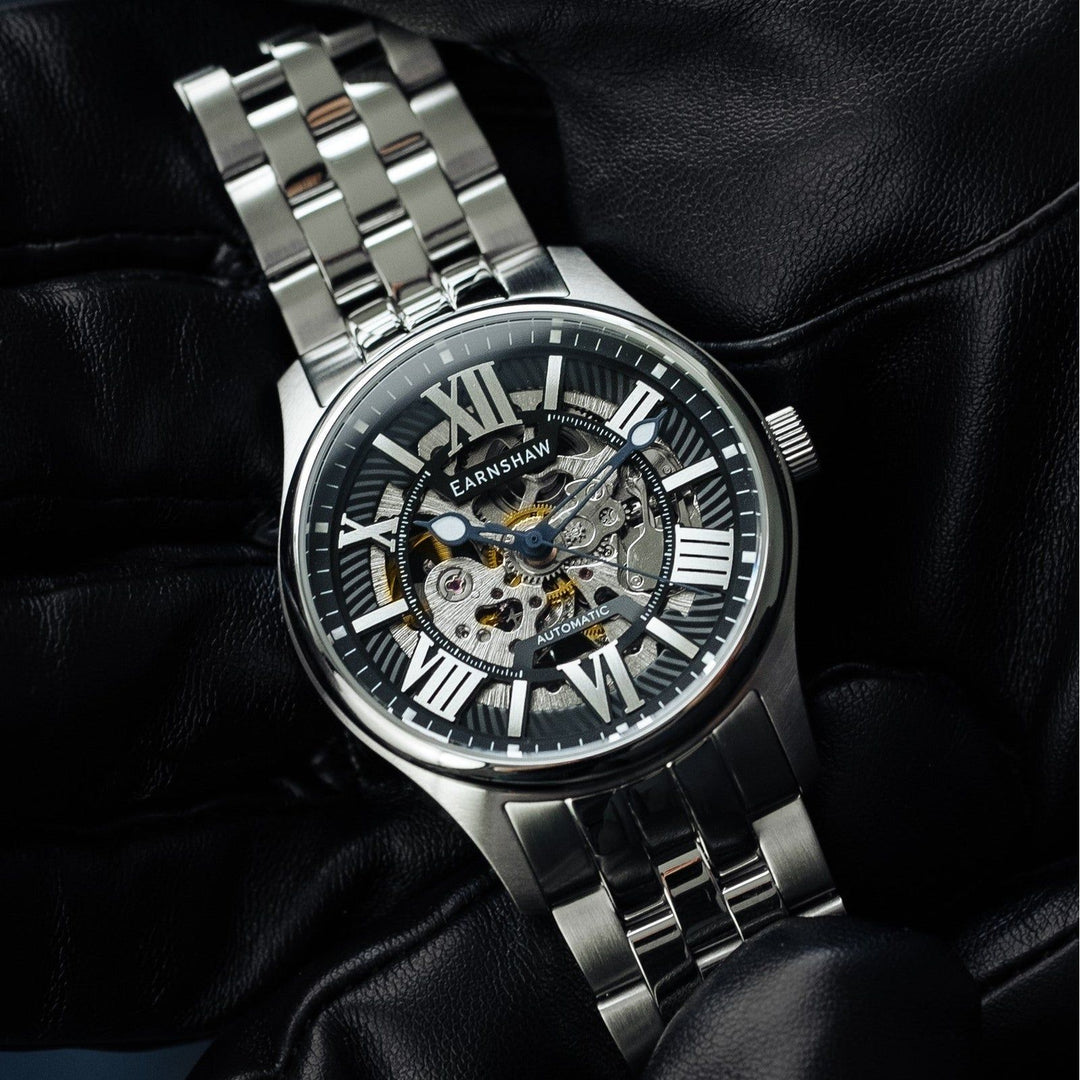Earnshaw Simpson Skeleton Automatic Caspian Black