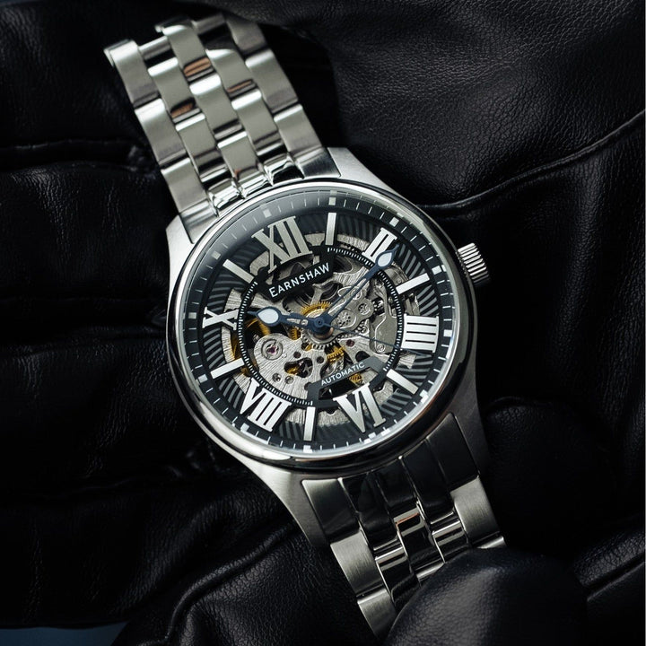 Earnshaw Simpson Skeleton Automatic Caspian Black
