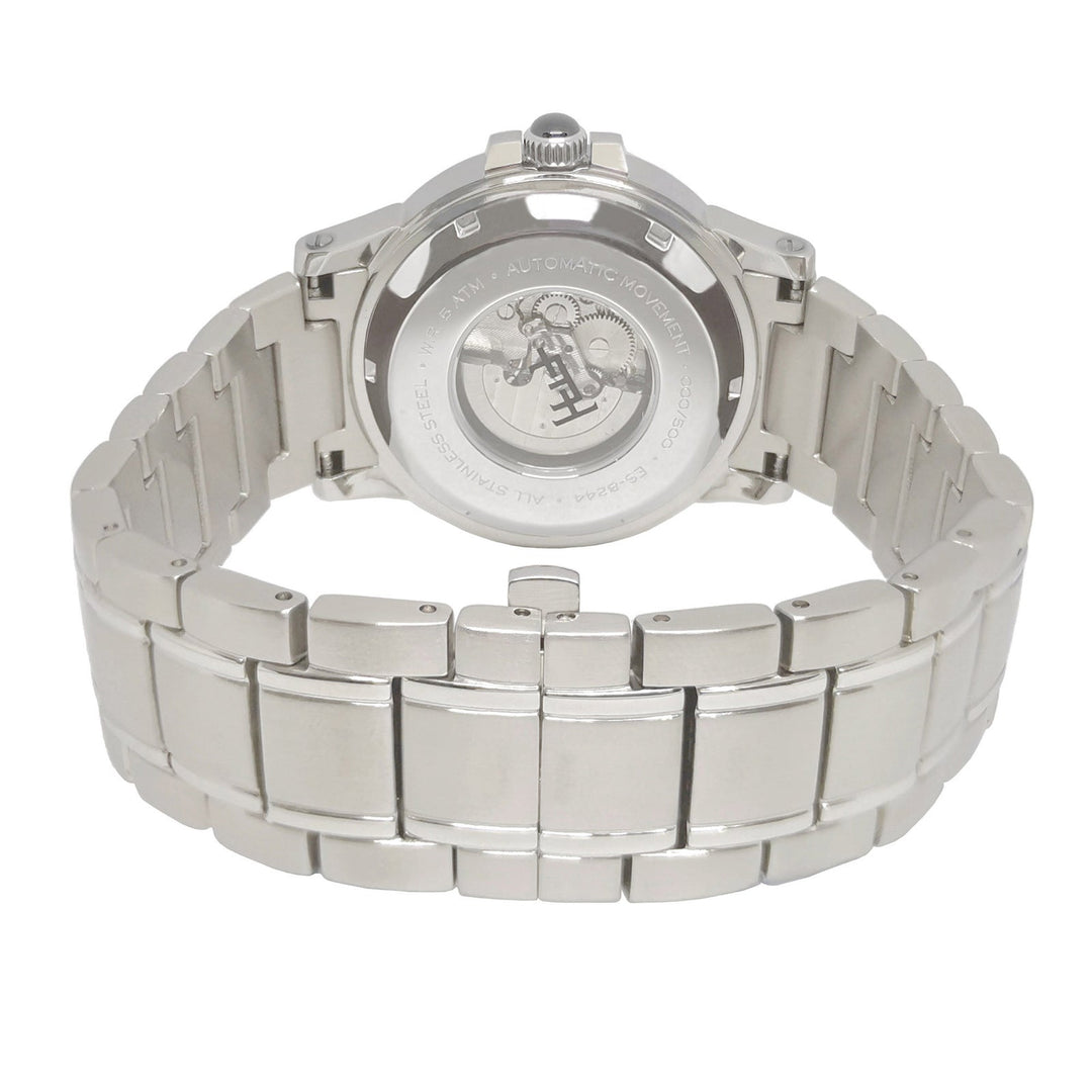 Earnshaw Bertha Open Heart Skeleton Automatic Hunter Green