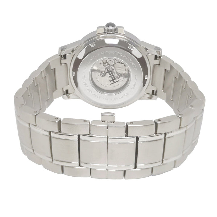 Earnshaw Bertha Open Heart Skeleton Automatic Hunter Green