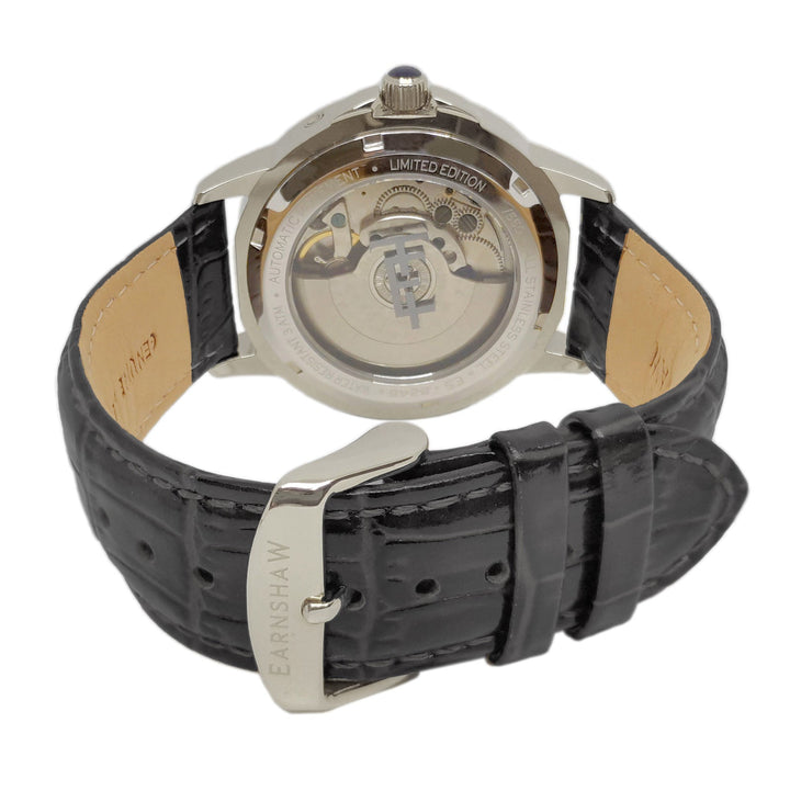 Earnshaw Waterhouse Grand Date Sun Moon Skeleton Automatic Formal Grey