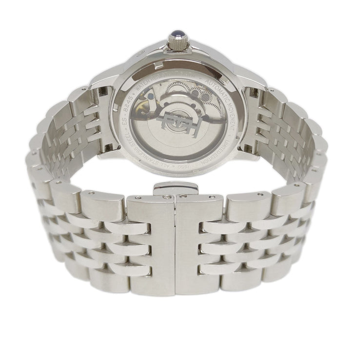 Earnshaw Waterhouse Grand Date Sun Moon Skeleton Automatic Silver