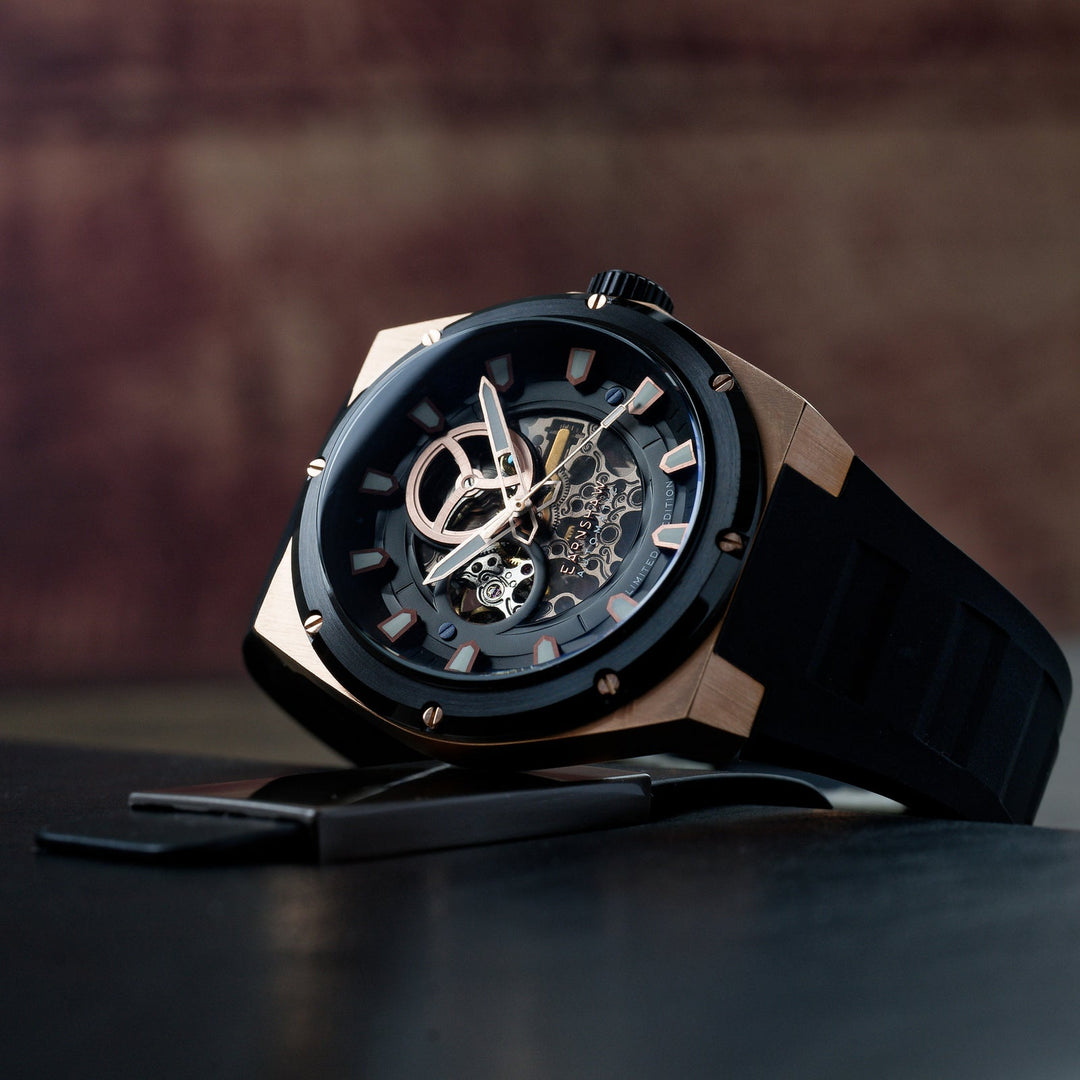 Earnshaw Armstrong Open Heart Mechanical Automatic Rose Gold