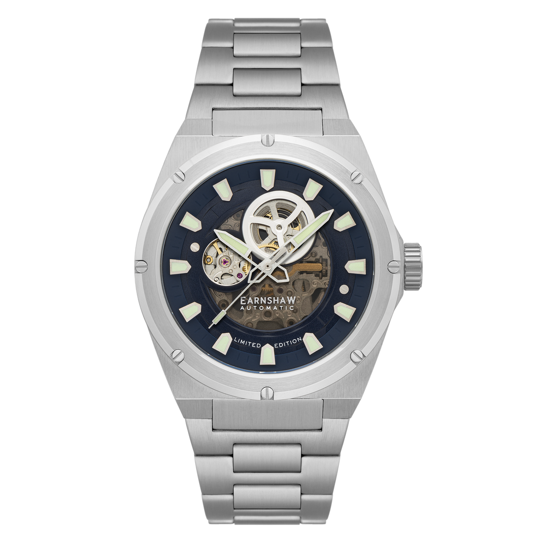 Earnshaw Armstrong Open Heart Mechanical Automatic All Black