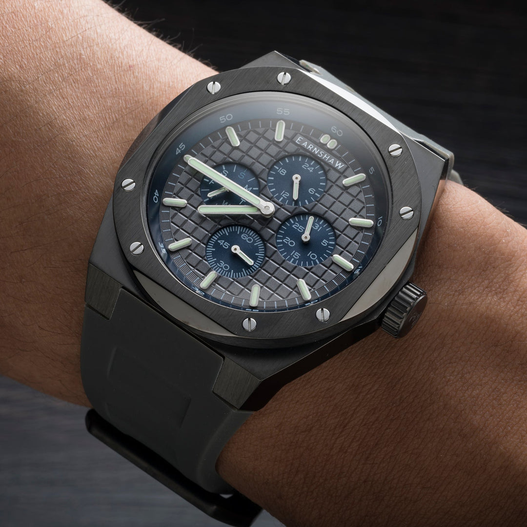 Earnshaw Bessemer Calendar Multifunction Grey Blue