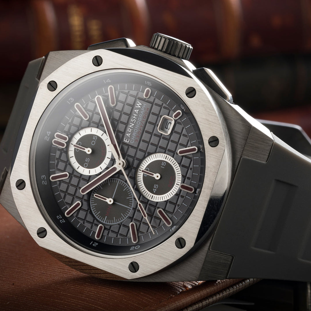 Earnshaw Bessemer Chronograph Deep Brown
