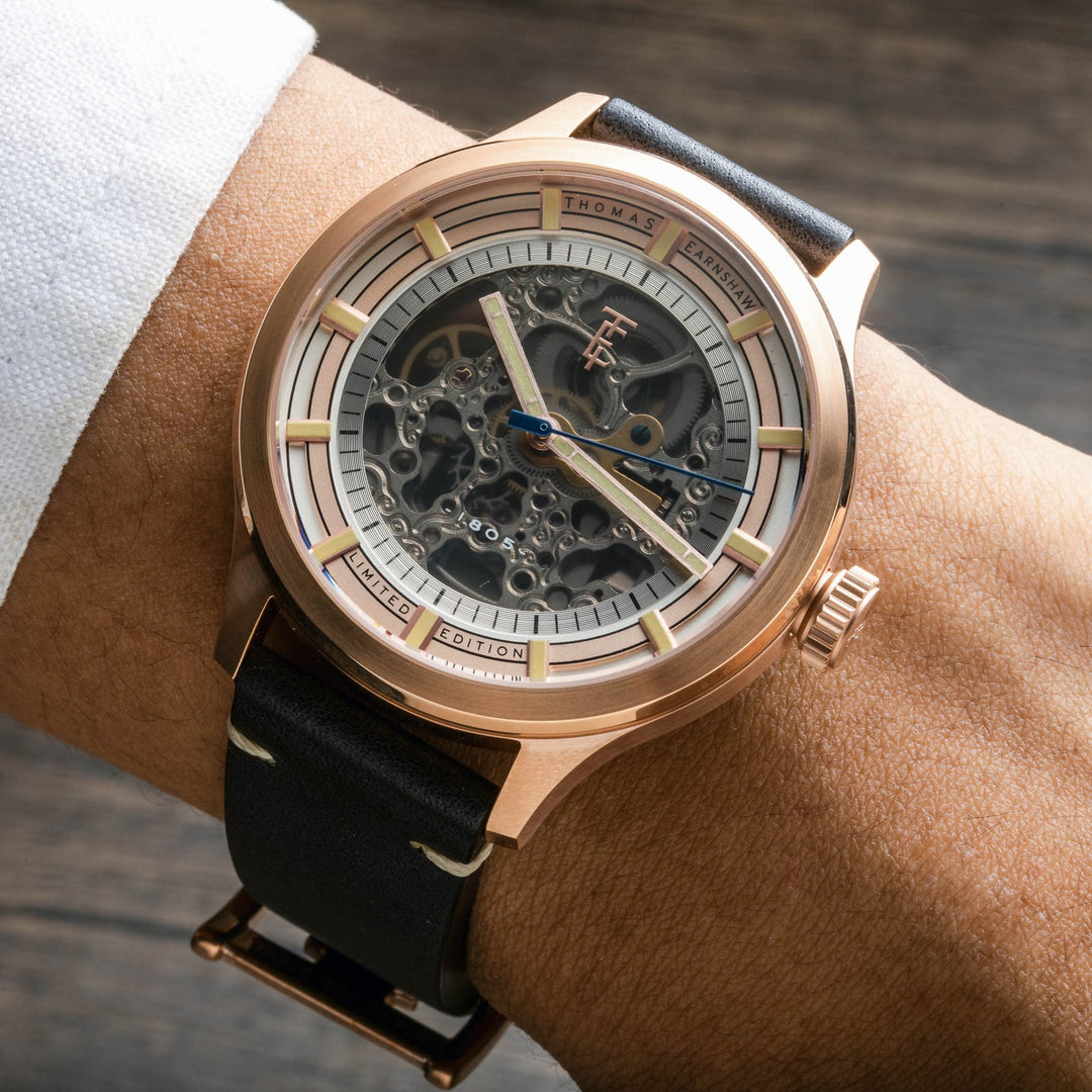 Earnshaw Scott Skeleton Automatic Morning Gold