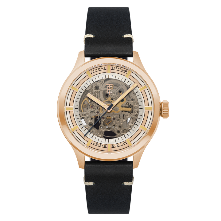 Earnshaw Scott Skeleton Automatic Morning Gold