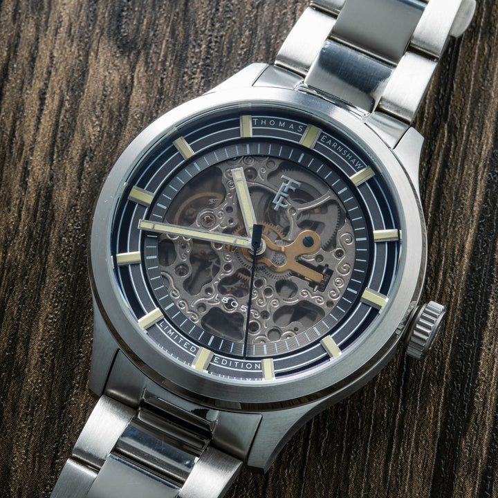 Earnshaw Scott Skeleton Automatic Stone Grey