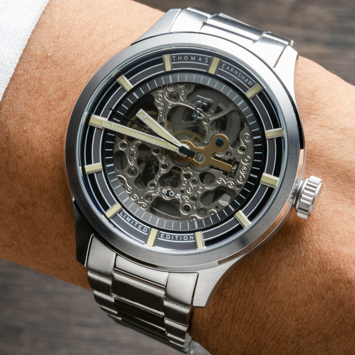 Earnshaw Scott Skeleton Automatic Stone Grey