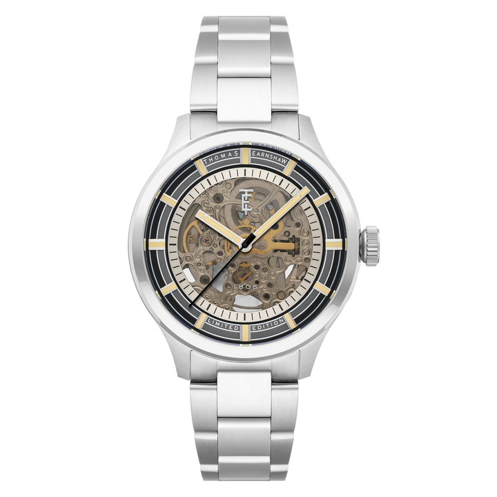 Earnshaw Scott Skeleton Automatic Stone Grey