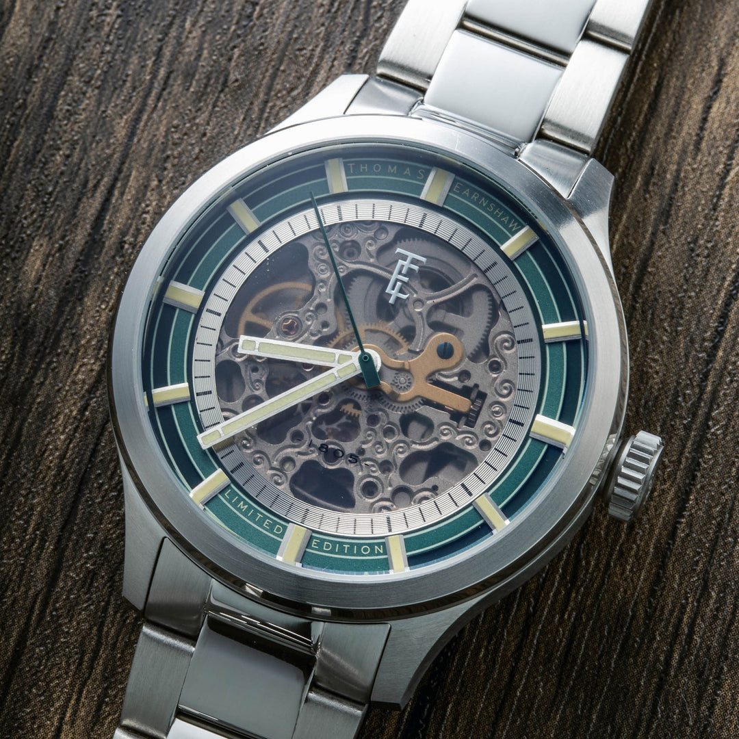 Earnshaw Scott Skeleton Automatic Pine Green