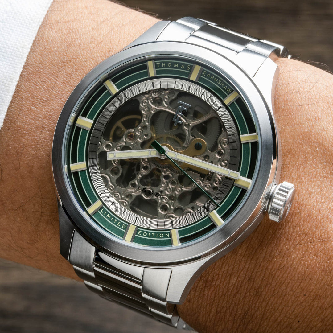 Earnshaw Scott Skeleton Automatic Pine Green