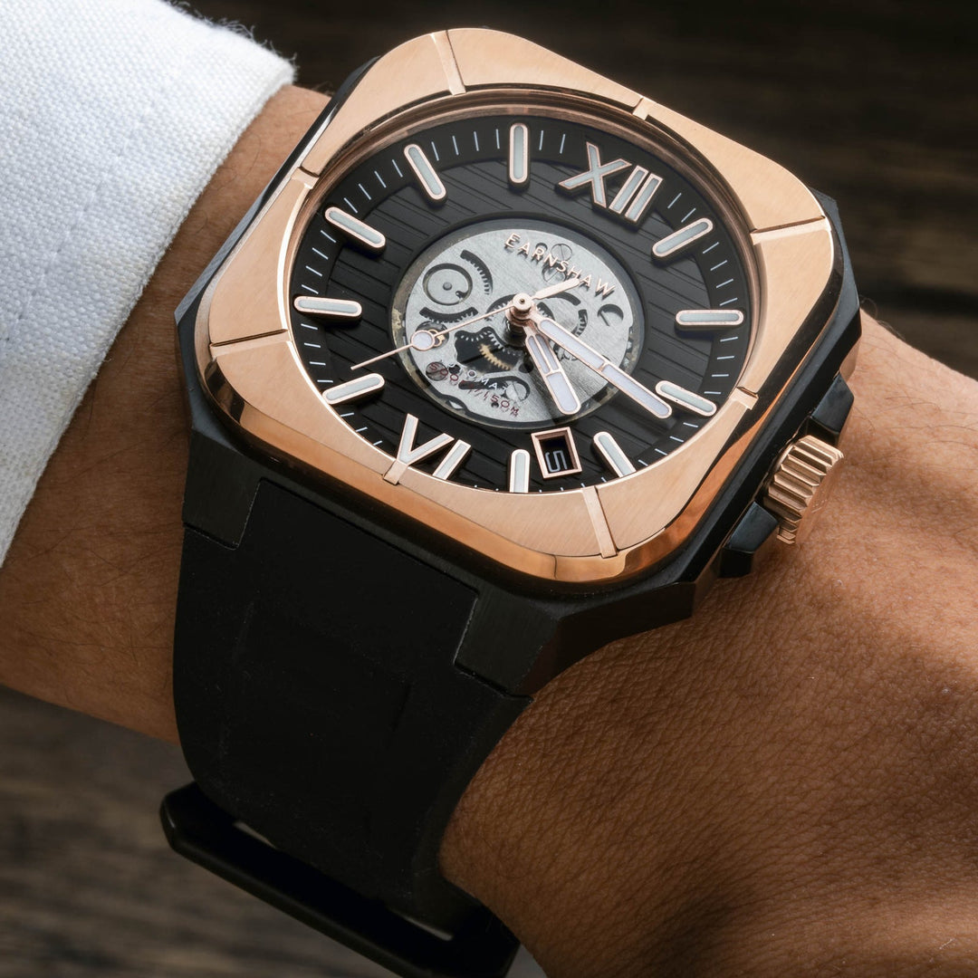 Earnshaw Armoury Skeleton Automatic Midnight Eclipse