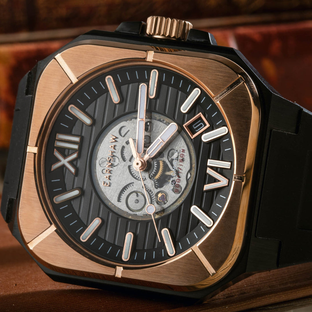 Earnshaw Armoury Skeleton Automatic Midnight Eclipse