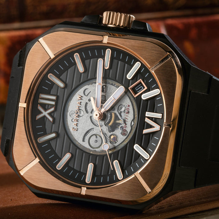 Earnshaw Armoury Skeleton Automatic Midnight Eclipse