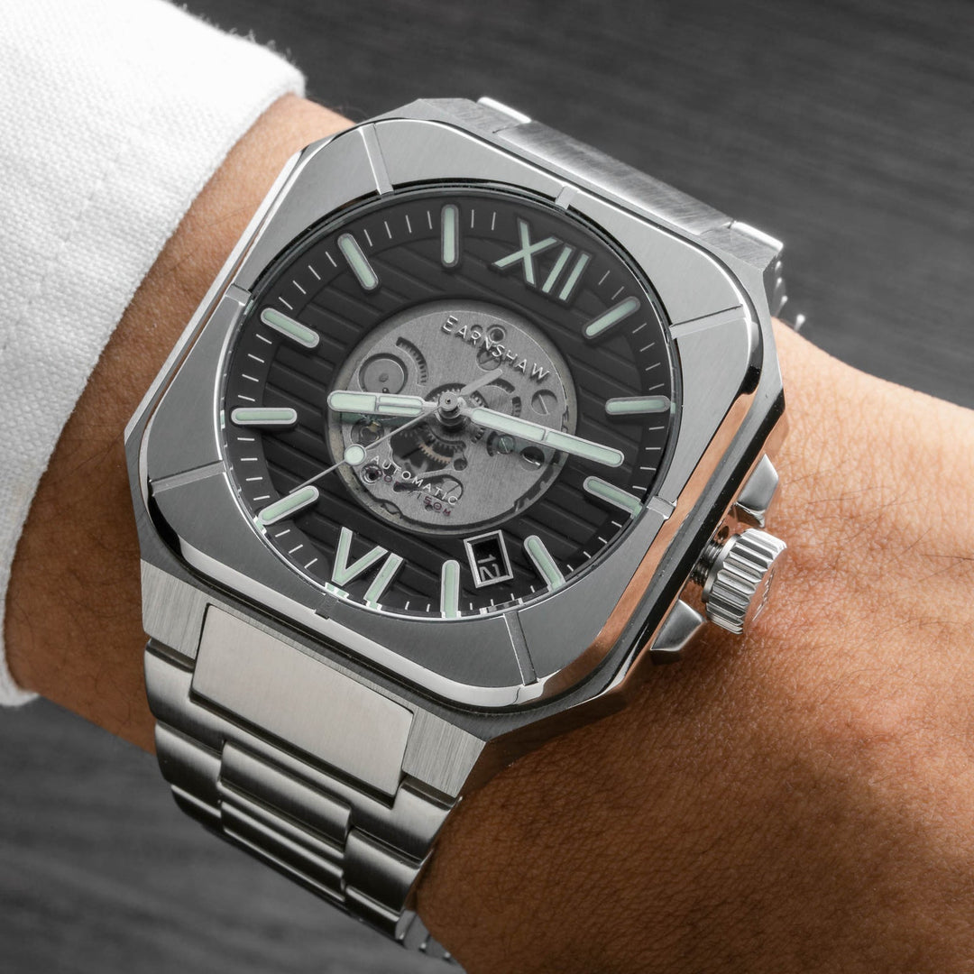 Earnshaw Armoury Skeleton Automatic Classic Black