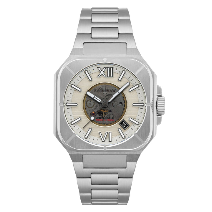 Earnshaw Armoury Skeleton Automatic Cloudy White