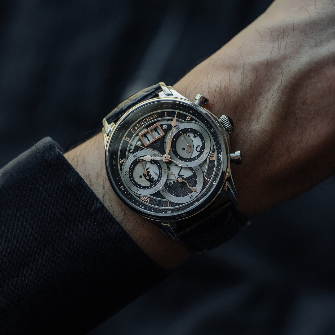 Earnshaw Nasmyth Grande Date Chronograph Cashmere Grey