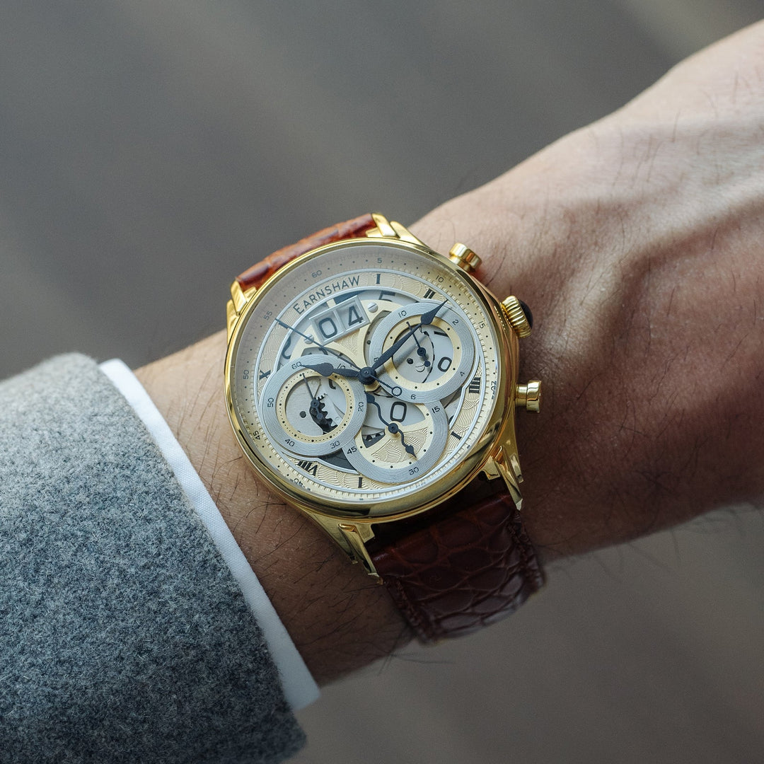 Earnshaw Nasmyth Grande Date Chronograph Yellow Gold