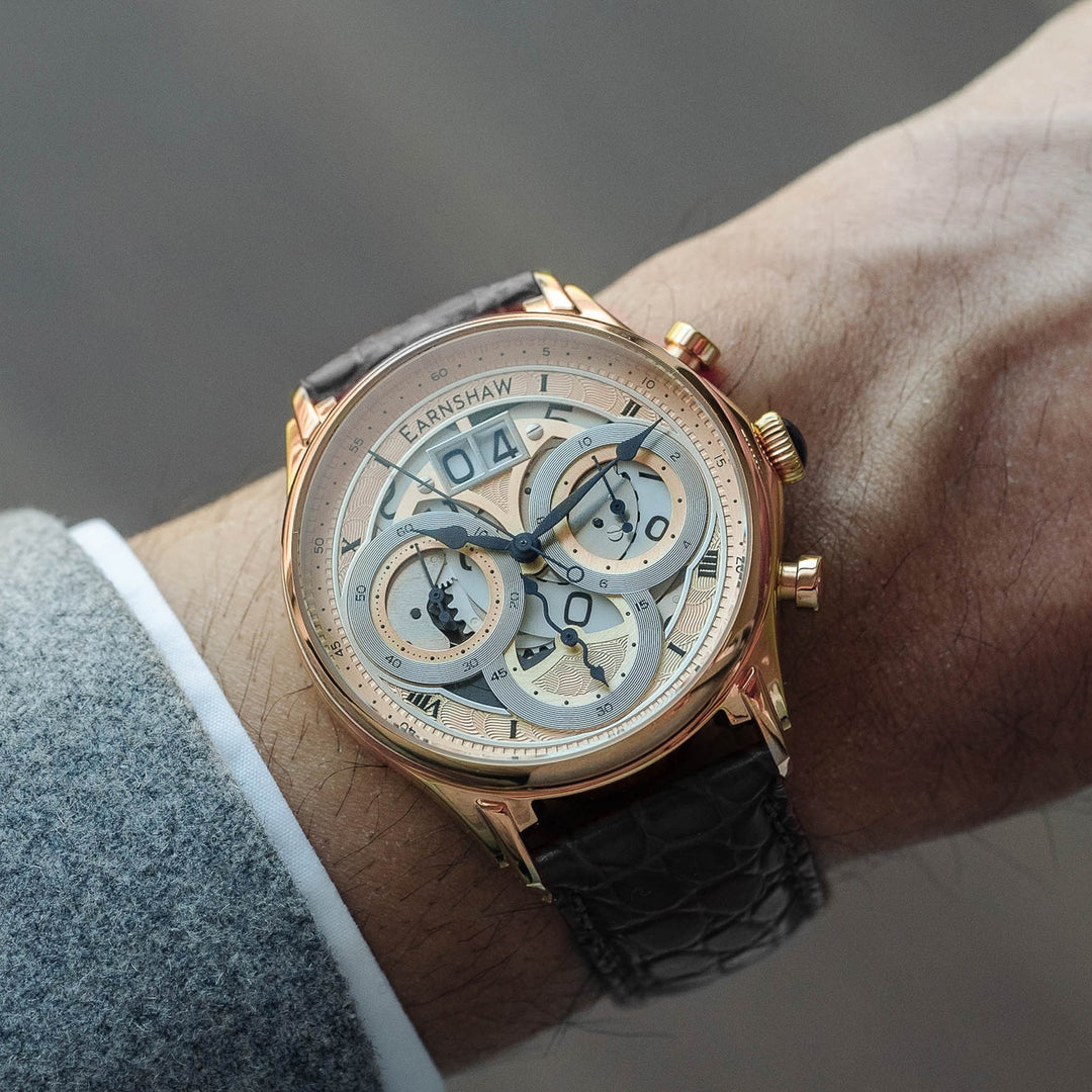 Earnshaw Nasmyth Grande Date Chronograph Rose Gold