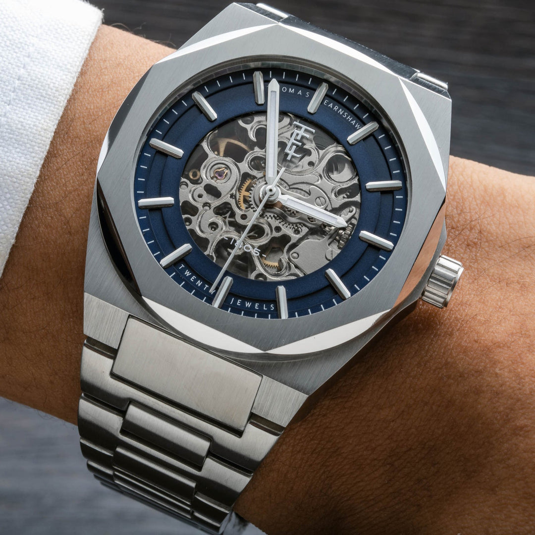 Earnshaw Fowler Skeleton Automatic Blue