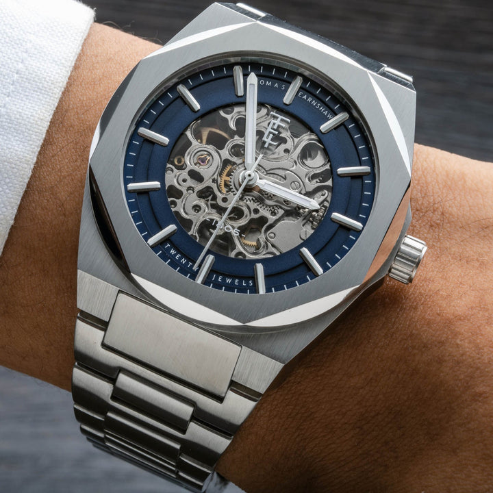 Earnshaw Fowler Skeleton Automatic Blue