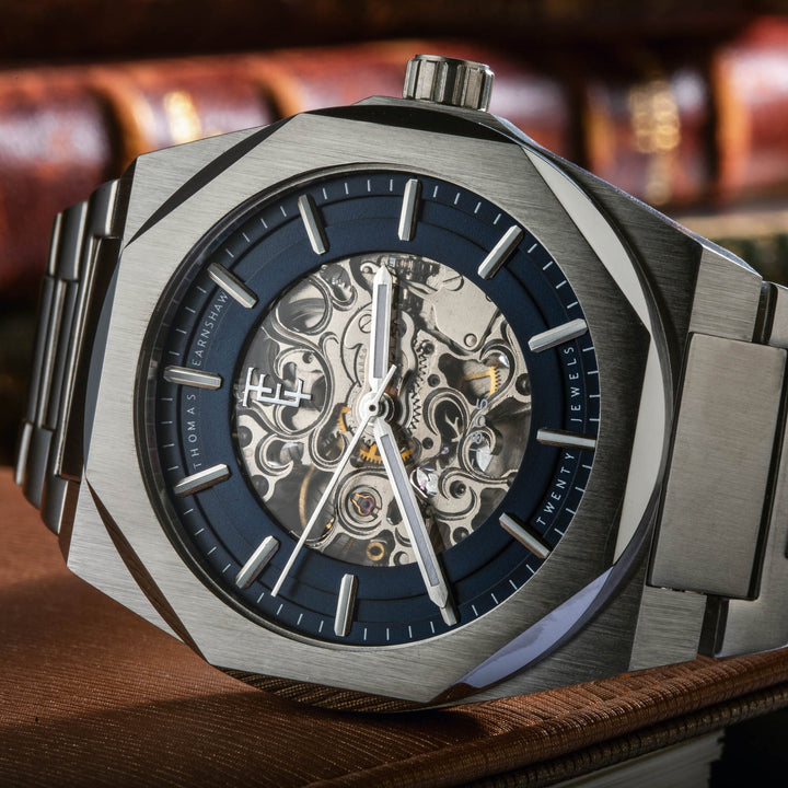 Earnshaw Fowler Skeleton Automatic Blue
