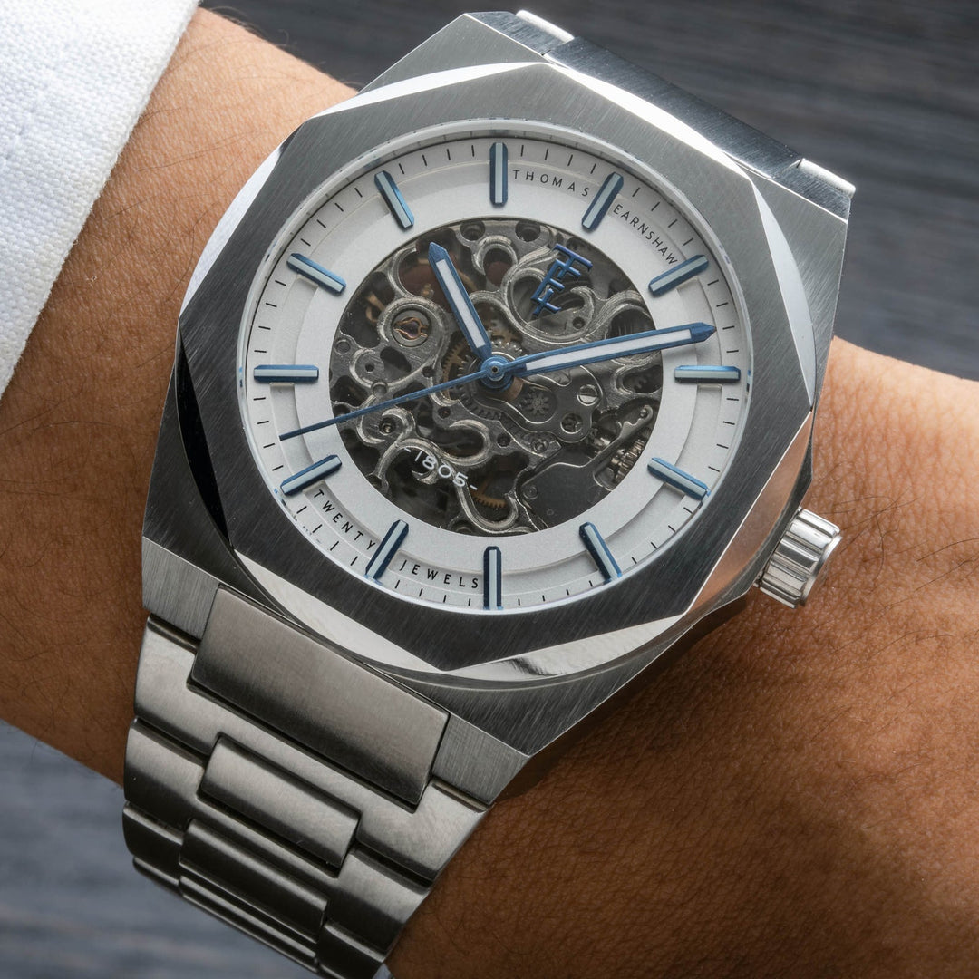 Earnshaw Fowler Skeleton Automatic White