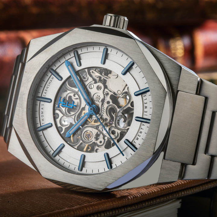 Earnshaw Fowler Skeleton Automatic White