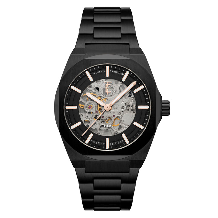 Earnshaw Fowler Skeleton Automatic All Black