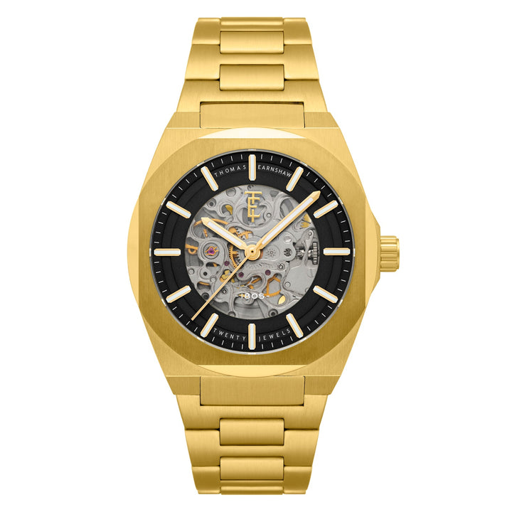 Earnshaw Fowler Skeleton Automatic Yellow Gold
