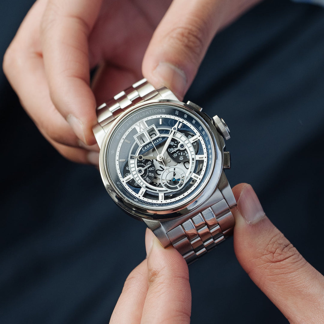 Earnshaw Hansom Grande Date Chronograph Deep Blue