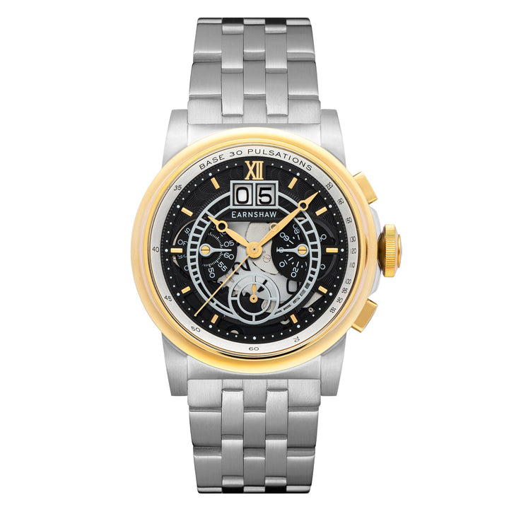 Earnshaw Hansom Grande Date Chronograph Two Tone Gold