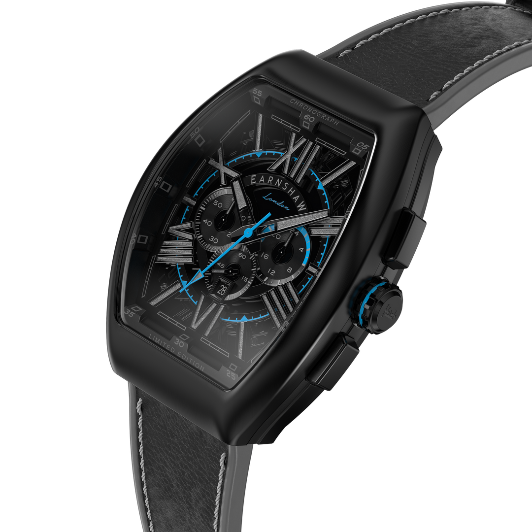 Earnshaw Supremacy Chronograph Aqua Black
