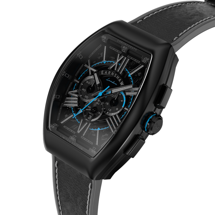 Earnshaw Supremacy Chronograph Aqua Black