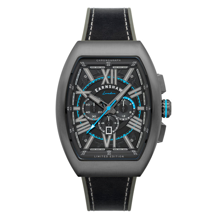 Earnshaw Supremacy Chronograph Aqua Black