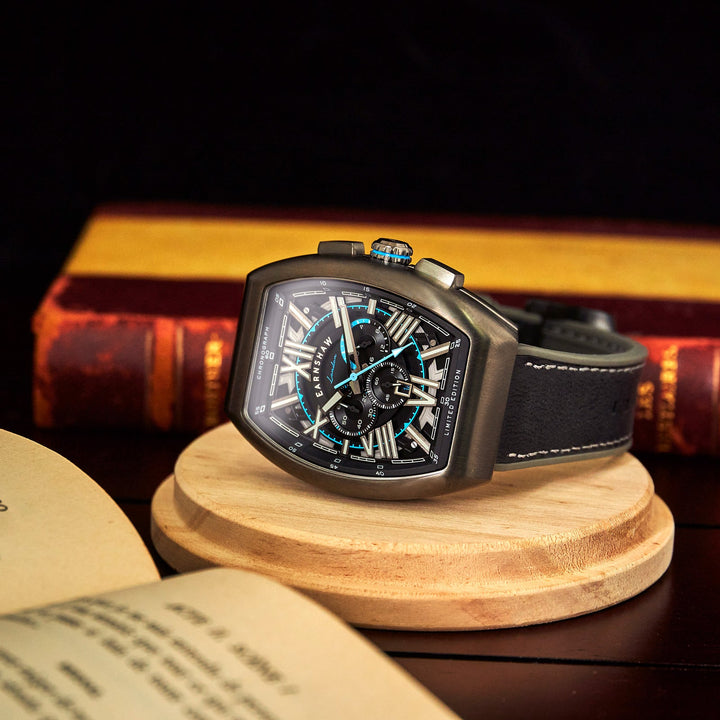 Earnshaw Supremacy Chronograph Aqua Black