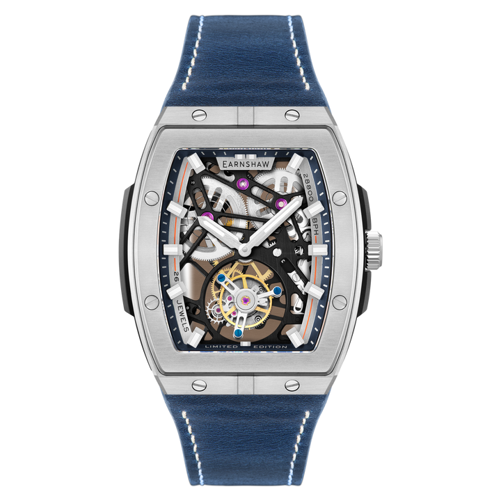 Earnshaw Invincible Tourbillon Tonneau Limited Edition Regent Blue