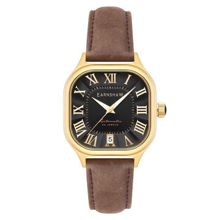 Earnshaw Coussin Automatic Gold