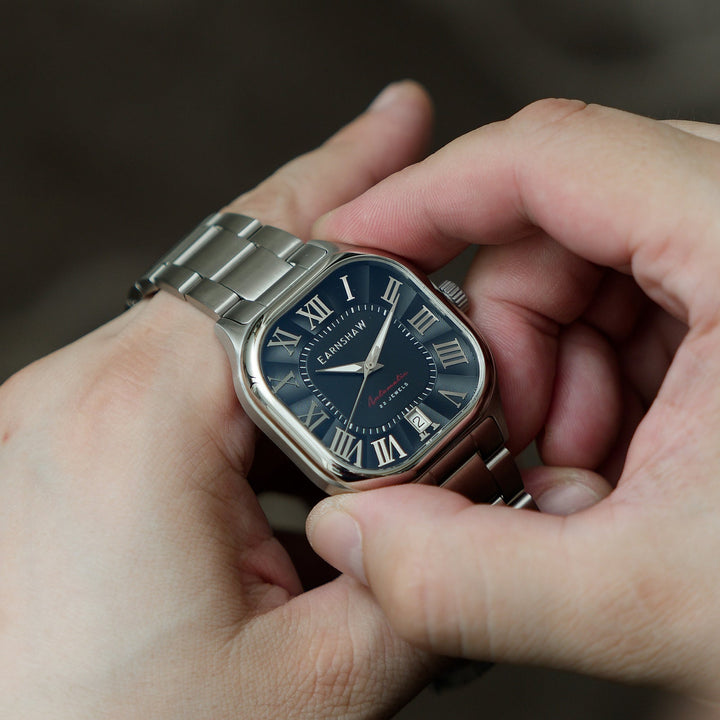 Earnshaw Coussin Automatic Carbon Black