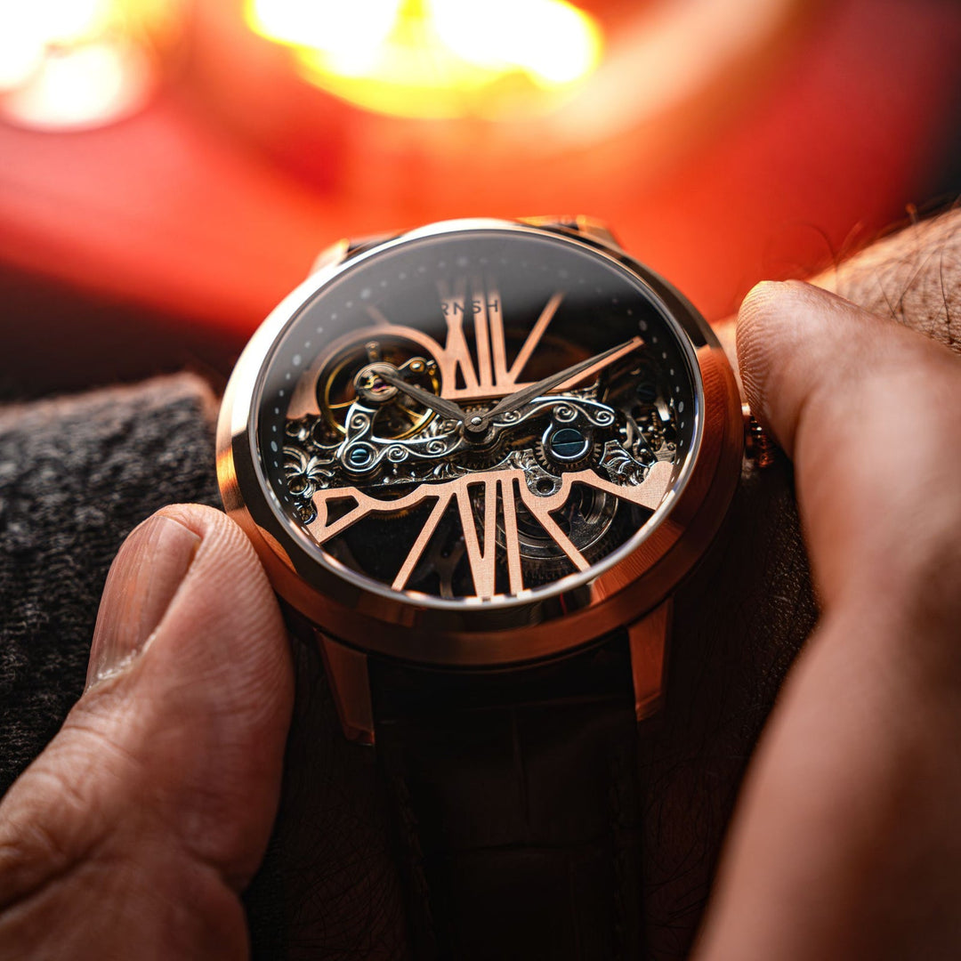 Earnshaw Cornwall Bridge Automatic Rose Brown