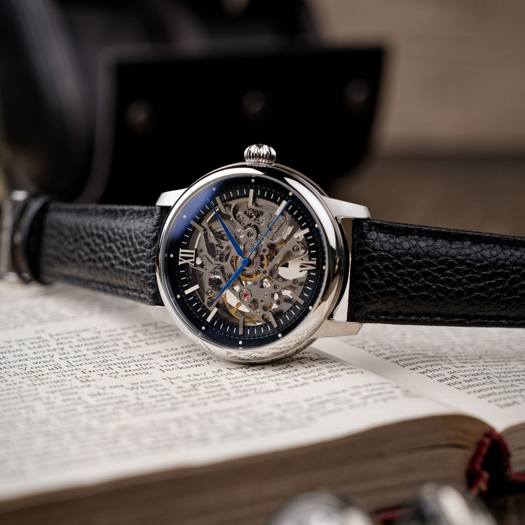 Earnshaw Cornwall Skeleton Automatic Railroad Silver