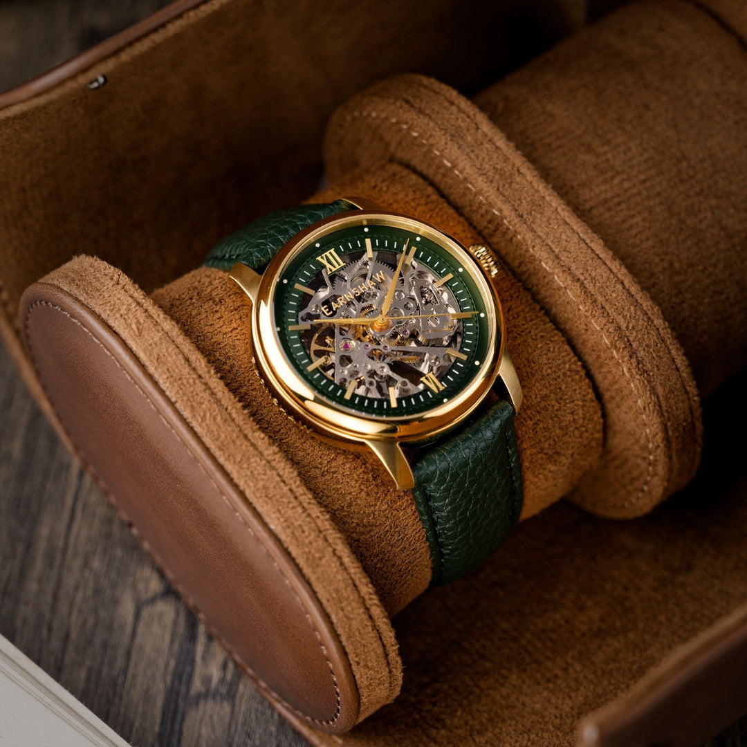 Earnshaw Cornwall Skeleton Automatic Enigma Green