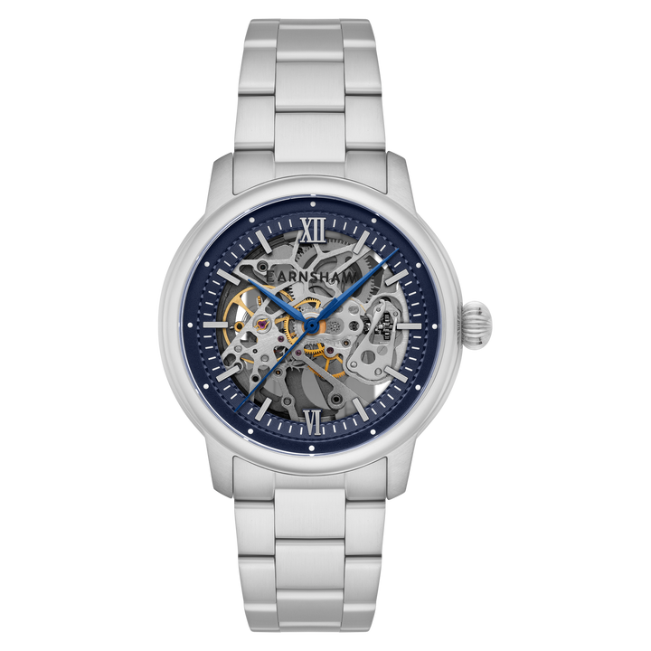 Earnshaw Cornwall Skeleton Automatic Midnight Blue