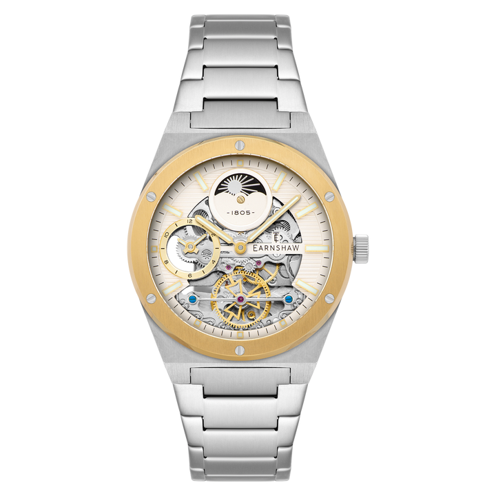 Earnshaw Drake Dual Time Automatic White Gold