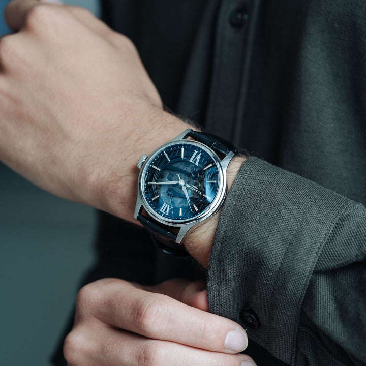 Earnshaw Precisto Bauer Skeleton Automatic Shadow Black