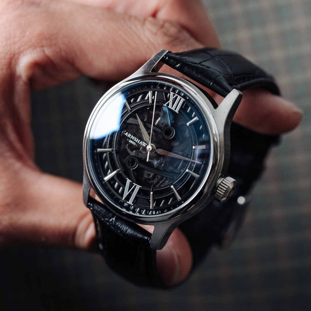 Earnshaw Precisto Bauer Skeleton Automatic Shadow Black