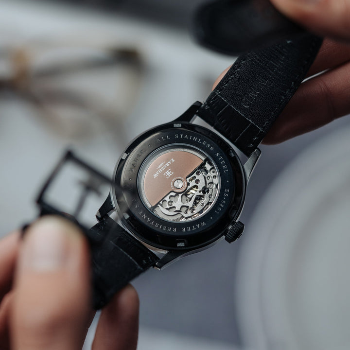 Earnshaw Precisto Bauer Skeleton Automatic Onyx Black